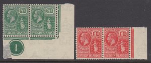 Virgin Islands, Scott 53-54 (SG 86-87), MNH pairs