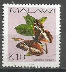 MALAWI, 2002, used 10k, Butterflies Scott 710