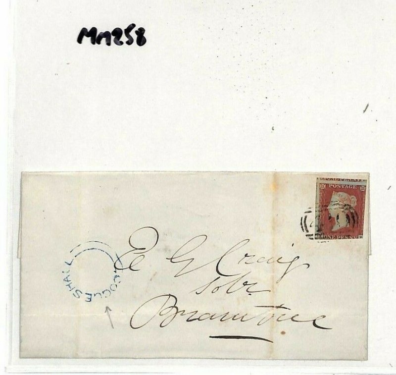 GB Cover Essex *Coggeshall* UDC Receiver Colchester 1853 {samwells-covers} MM258 
