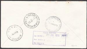 NEW HEBRIDES 1970 de Gaulle FDC Registered to PNG..........................55217