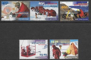 Australian Antartic Territory L102-06  1997  set 5  VF  Mint nh