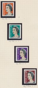 Norfolk Island 1968 Queen Elizabeth II Coils SG 93 - 95a MNH 