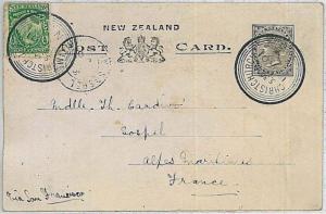 POSTAL HISTORY - POSTAL STATIONERY -    New Zealand 1901