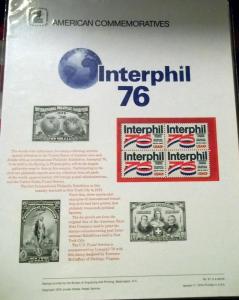 Interphil 76 American Commem. panel 