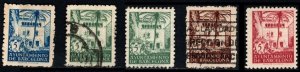 1945 Spain Charity Poster Stamp 5 Centimos Barcelona House of the Archdeacon