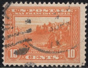 Scott # 400A  Lot E962  10c Panama-Pacific Expo  Orange  Used