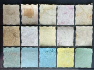 Malaya Straits Settlements 1906-12 KE VII 15V Used wmk MCCA M2383