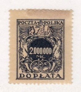 Poland stamp #J66, MH, CV $1.75