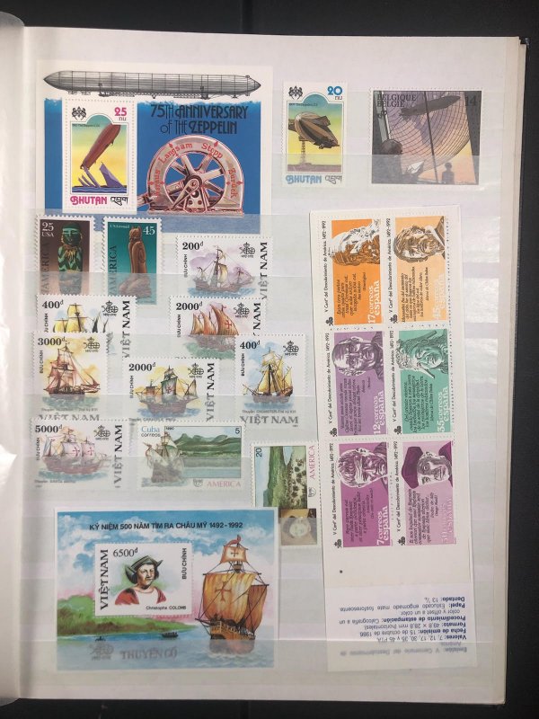 Worldwide  Stamp Stock Book San Marino, Thrace, Vietnam and Lots More Great Deal