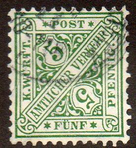 Wurttemberg  Scott  O98  Used  