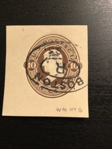 US SC# U189 Jefferson Cut Square Used