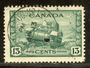 Canada # 258, Used.