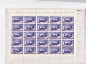 Spain 1960  four mint never hinged full stamps sheets Bullfighting  R19992 