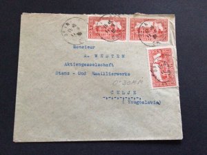 Algeria 1936 to Yugoslavia  postal cover 63066