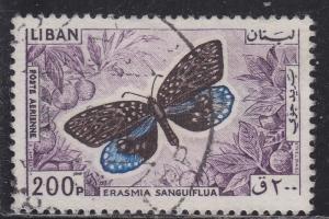 Lebanon C434 Erasmia Sanguiflua 1965