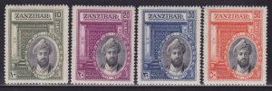 Zanzibar 214-217 VF-OG-MH set scv $ 39 ! see pic !