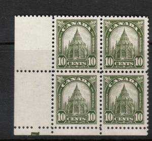 Canada #173 Very Fine Never Hinged Plate Block Heavy Numeral #1 Variety