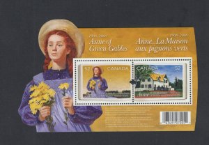 Canada #2276  (2008 Anne of Green Gables sheet of 2)  VFMNH CV $3.00