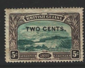 British Guiana Sc#157 MH - pencil on reverse