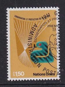 United Nations  Geneva  #112 cancelled 1982 nature protection 1.50fr