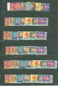 Malaysia #191-197 Mint (NH) Single (Complete Set) (Flowers)