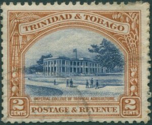 Trinidad and Tobago 1935 SG231a 2c blue and brown College FU