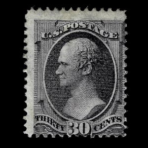 WCstamps: U.S. Scott #143  30c H. Grill, VG Mint OGh 2020 Crowe Cert  CV $20,000