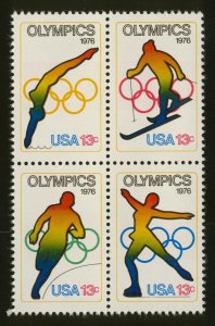 #1698a 13c 1976 Olympics, Se-Tenant Block, Mint **ANY 5=FREE SHIPPING**