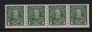 Canada #228 VF/NH Strip Of Four