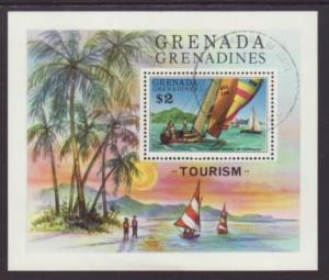 Grenada Grenadines Sailboat 160 Souvenir Sheet CTO VF