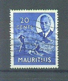 Mauritius sc# 242 used cat value $.25