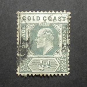 BRITISH EMPIRE GOLD COAST STAMP 1907. SCOTT # 56. USED