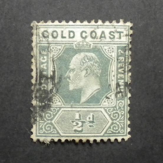 BRITISH EMPIRE GOLD COAST STAMP 1907. SCOTT # 56. USED