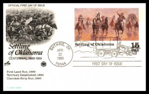 US UX130 Oklahoma PCS Artcraft Variety U/A FDC Postal Card