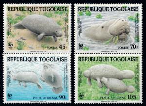 [66823] Togo 1984 Marine Life Manatees WWF  MNH