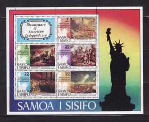 Samoa 432a Set MNH American Bicentennial (A)