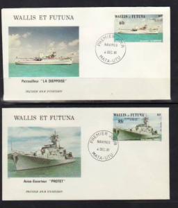 Wallis and Futuna Islands 276-277 Ships 1981 S/2 U/A FDC