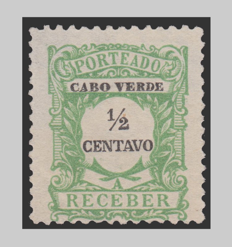 CABO VERDE 1921 SCOTT # J21. UNUSED. # 1