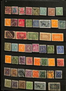 Germany Stamp Collection All Different Early in Lighthouse Stockbook, 9 Pgs (SB)