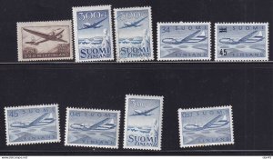 Finland 1944/70 Airmail Collection MH/U 15935