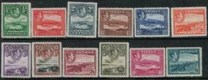 Antigua 1938-1951 SC 84-95 MNH SCV$ 105.00 Set