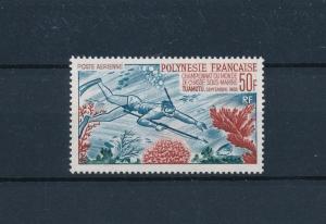 [48826] French Polynesia 1965 Marine life Fish Fishing Diving Airmail MNH