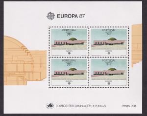 Portugal Azores  #363a  MNH  1987    Europa sheet  modern architecture