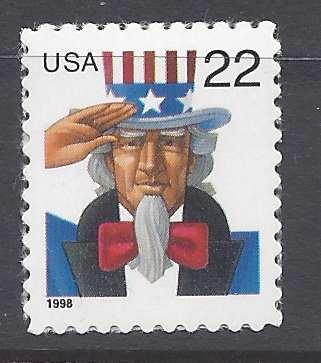 3259 Catalog # Uncle Sam Single Stamp from sheet