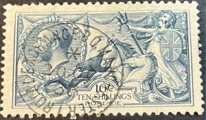 GREAT BRITAIN # 181-USED----SINGLE----BLUE----1919