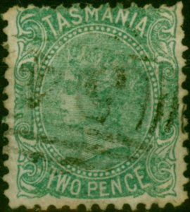 Tasmania 1871 2d Blue-Green SG133a Fine Used