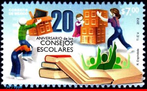 2798 MEXICO 2012 SCHOOL COUNCILS, 20th ANNIV., BOOKS, EDUCATION, MNH