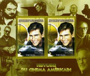 Madagascar 1999 American Cinema Tom Cruise Souvenir Sheet Imperforated mnh.vf