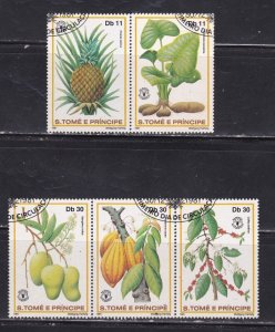 Sao Tome et Principe stamps #641 & 642, used