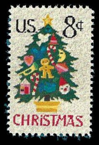 PCBstamps   US #1508 8c Christmas - Needlepoint, MNH, (15)